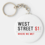 west  street  Keychains