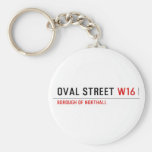 Oval Street  Keychains