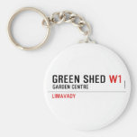 green shed  Keychains