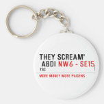 THEY SCREAM'  ABDI  Keychains