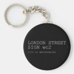 LONDON STREET SIGN  Keychains