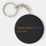 canot place  Keychains