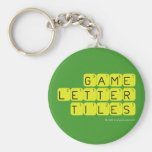 Game Letter Tiles  Keychains