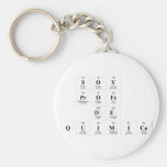 SOY 
 PROFE
 DE
 QUIMICA  Keychains
