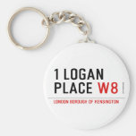 1 logan place  Keychains