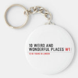 10 Weird and wonderful places  Keychains