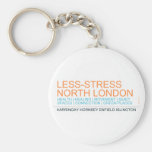 Less-Stress nORTH lONDON  Keychains