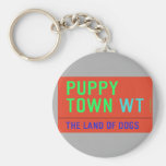 Puppy town  Keychains