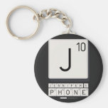 J
 JENNIFER'S
 PHONE  Keychains