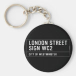 LONDON STREET SIGN  Keychains