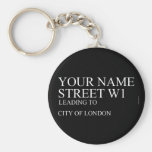 Your Name Street  Keychains