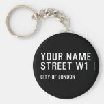 Your Name Street  Keychains