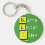Game
 Letter
 Tiles  Keychains
