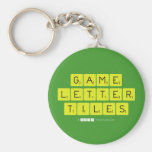 Game
 Letter
 Tiles  Keychains