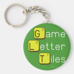Game Letter Tiles  Keychains