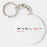 ilove music  Keychains