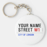 Your Name Street  Keychains