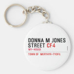 Donna M Jones STREET  Keychains