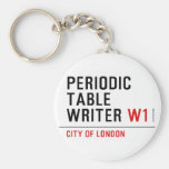 Periodic Table Writer  Keychains