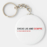 Chicas las amo  Keychains
