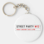 Street Party  Keychains