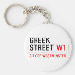 Greek Street  Keychains