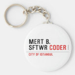 MERT B. SFTWR  Keychains