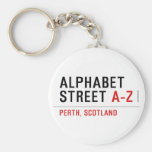 Alphabet  Street  Keychains