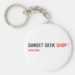 SUNSET GEEK  Keychains