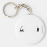 La b  Keychains