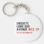enquete  lons sud  avenue  Keychains