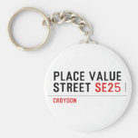 Place value Street  Keychains