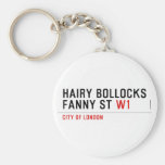hairy bollocks fanny st  Keychains