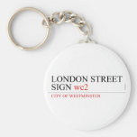 LONDON STREET SIGN  Keychains