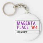 Magenta Place   Keychains