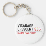 vicarage crescent  Keychains