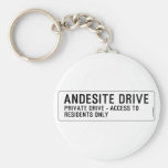 andesite drive  Keychains