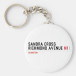 Sandra Cross Richmond Avenue  Keychains
