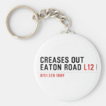 Creases Out Eaton Road  Keychains
