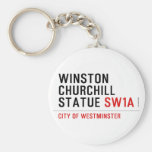 WINSTON CHURCHILL STATUE  Keychains