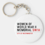 women of world war II memorial  Keychains