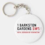 1 barkston gardens  Keychains