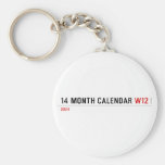 14 month calendar  Keychains