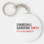 churchill gardens  Keychains