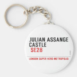 JULIAN ASSANGE CASTLE    Keychains