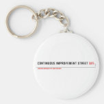 Continuous Improvement Street  Keychains
