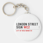 LONDON STREET SIGN  Keychains
