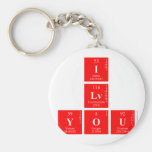 I
 Lv
 you  Keychains