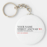 Your Name Street anuvab  Keychains