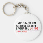 JANE SHAGS JIM 50 DANE STREET LIVERPOOL  Keychains